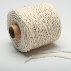 Sznurek Bawełniany ozdobny naturalny 1 mm 200 m (200g)