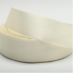 Wstążka satynowa Mleczny 25 mm, odcięta na 3 metry    