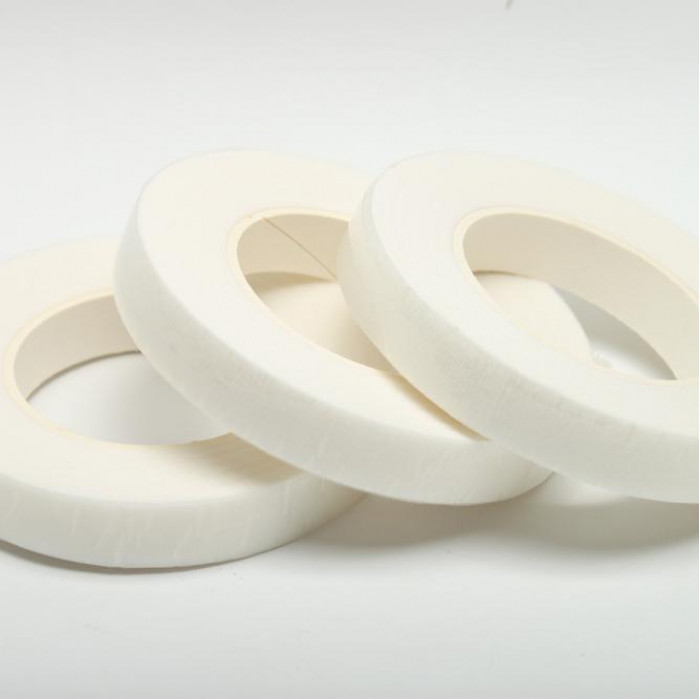 Taśma florystyczna Biała  12 mm - 22 m