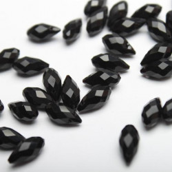 Koraliki kryształki Kropla 6х12 mm сzarne