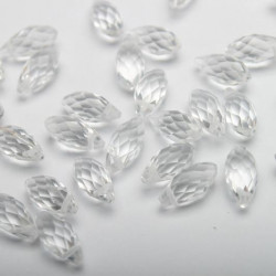 Koraliki kryształki Kropla 6х12 mm przezroczyste 