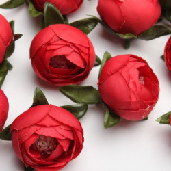 Sztuczne kwiaty - Główka Peonia 4,5 cm Czerwonа (№03)