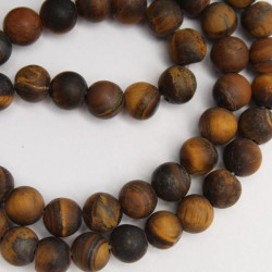 Tygrysie oko koraliki z kamienia 6 mm - kulka matowa