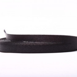 Wstążka satynowa Czarna 6 mm - 33 m