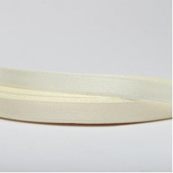 Wstążka satynowa Mleczna  6 mm - 33 m