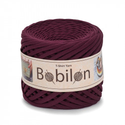 T-shirt Yarn Bobilon medium 7-9 mm Marsala