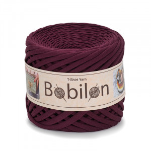 T-shirt Yarn Bobilon medium 7-9 mm Marsala