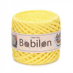 T-shirt Yarn Bobilon medium 7-9 mm Yellow