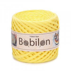 T-shirt Yarn Bobilon medium 7-9 mm Yellow