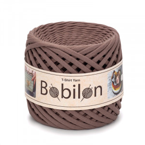 T-shirt Yarn Bobilon medium 7-9 mm Cocoa