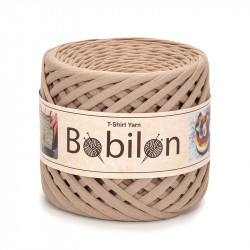 T-shirt Yarn Bobilon medium 7-9 mm Caramel
