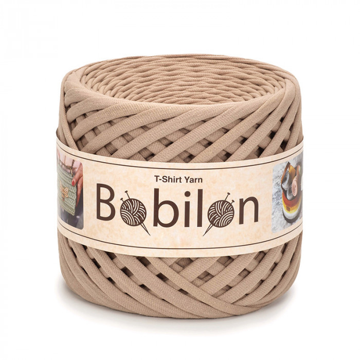 T-shirt Yarn Bobilon medium 7-9 mm Caramel