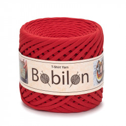 T-shirt Yarn Bobilon medium 7-9 mm Lady in Red