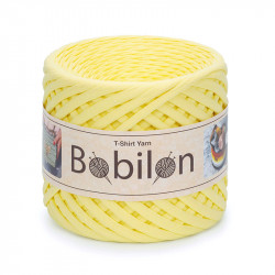 T-shirt Yarn Bobilon medium 7-9 mm Lemon