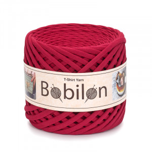 T-shirt Yarn Bobilon medium 7-9 mm Ruby