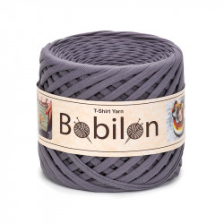 T-shirt Yarn Bobilon medium 7-9 mm Mr. Gray
