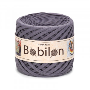 T-shirt Yarn Bobilon medium 7-9 mm Mr. Gray
