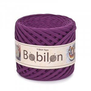 T-shirt Yarn Bobilon medium 7-9 mm Plum Pie