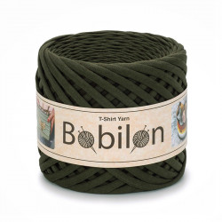 T-shirt Yarn Bobilon medium 7-9 mm Moss Green