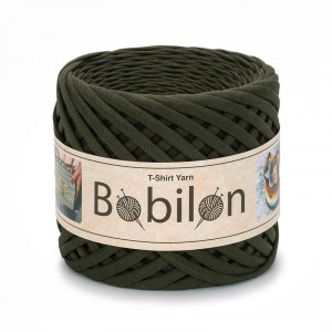 T-shirt Yarn Bobilon medium 7-9 mm Moss Green