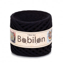 T-shirt Yarn Bobilon medium 7-9 mm Black Passion