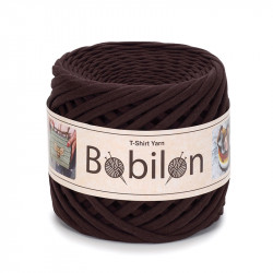T-shirt Yarn Bobilon medium 7-9 mm Hot Chocolate
