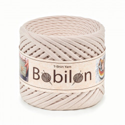 T-shirt Yarn Bobilon medium 7-9 mm Ivory