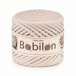 T-shirt Yarn Bobilon medium 7-9 mm Ivory