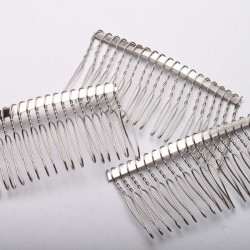 Grzebień do włosów 80x37 mm baza spinki z metalu