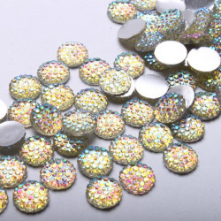 Kryształki nakrapiane kameleon Akryl 8 mm