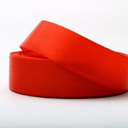 Wstążka satynowa Czerwona 25 mm Rolka 33 m