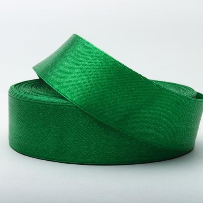 Wstążka satynowa Zielona 25 mm Rolka 33 m